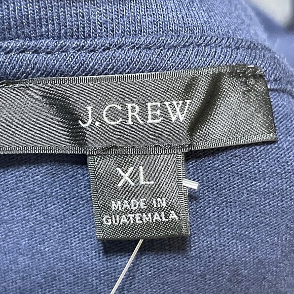 NWT J.Crew Tiered Dress Broken In Jersey Navy Blue Size XL Extra Large Ruffle Sl - Picture 4 of 6